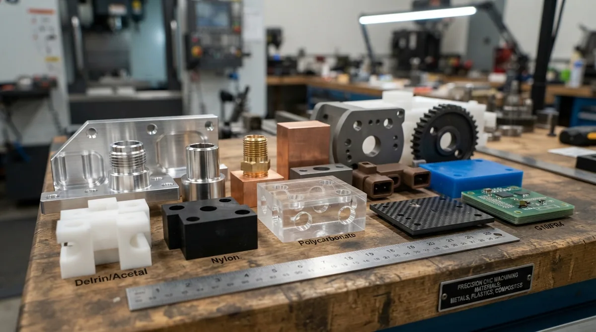 High-precision parts in a range of metals and plastics
