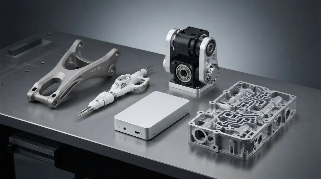 Precision parts for aerospace, medical, automotive, robotics and consumer industries